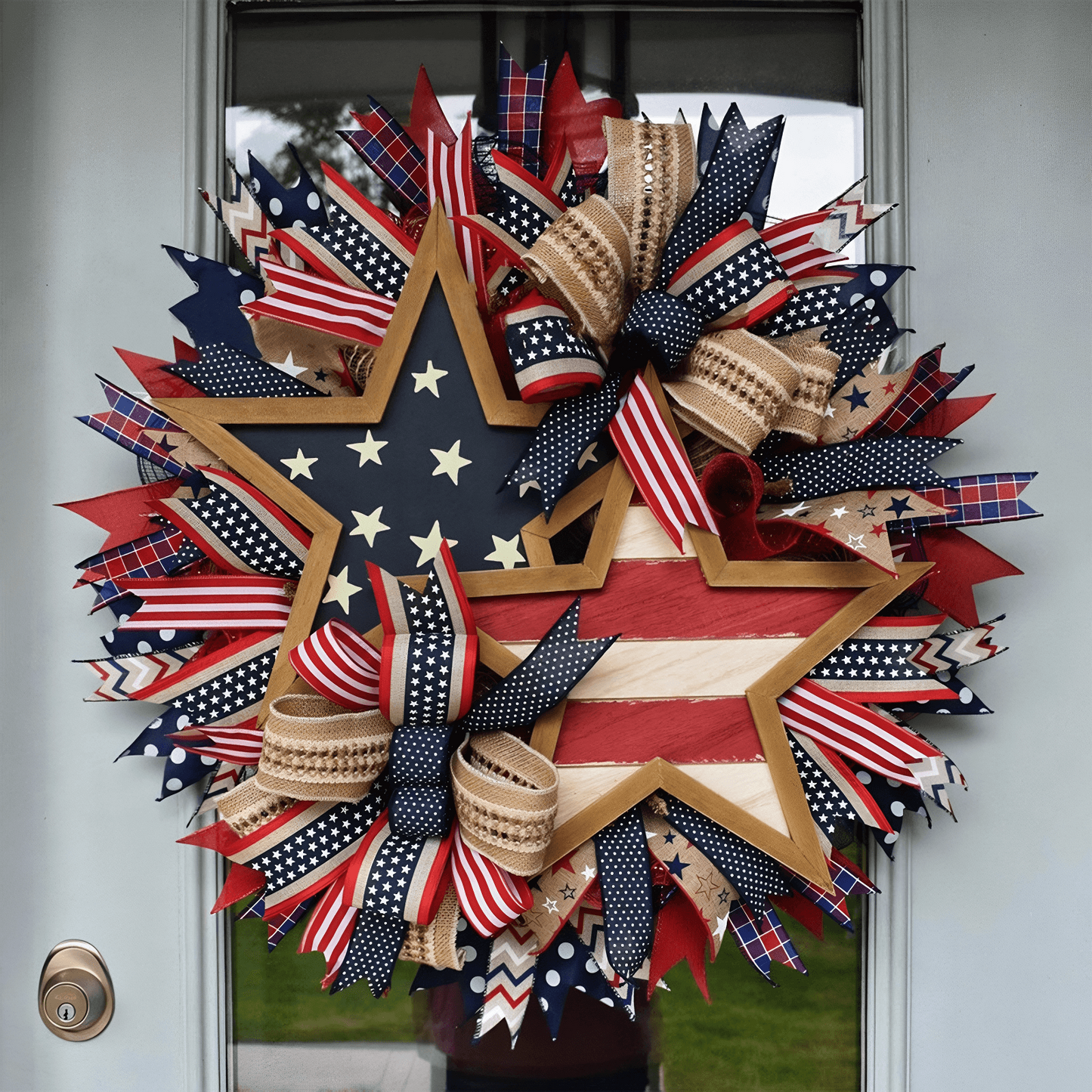 🔥Flash Sale-50% Off🔥Honor the Journey: The Hand-Crafted 250th Anniversary Tribute Wreath