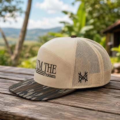 I Am The Problem Trucker Hat – Funny Mesh Snapback Cap for Men & Women