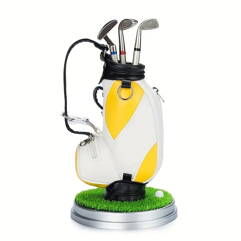⛳ Golf Lover's Desk Pen Holder Set – The Perfect Office Gift for Golf Fans