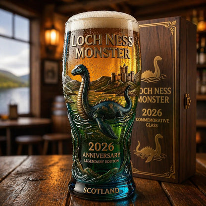 🌊🐉 From Myth to Masterpiece – Loch Ness Monster 2026 Collectors Pint Glass 🏴✨