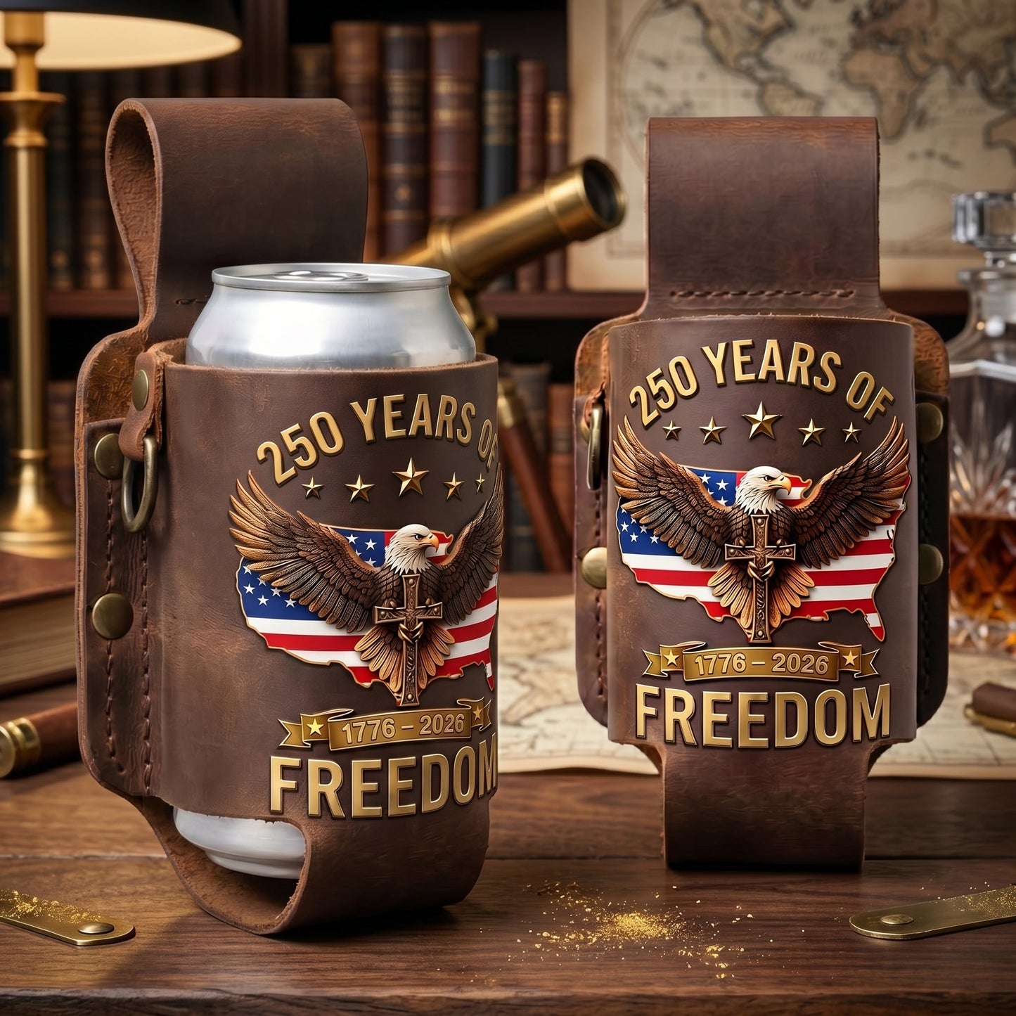 🔥Father's Day Special Offer -- Patriotic 250th Anniversary Beer Sleeve