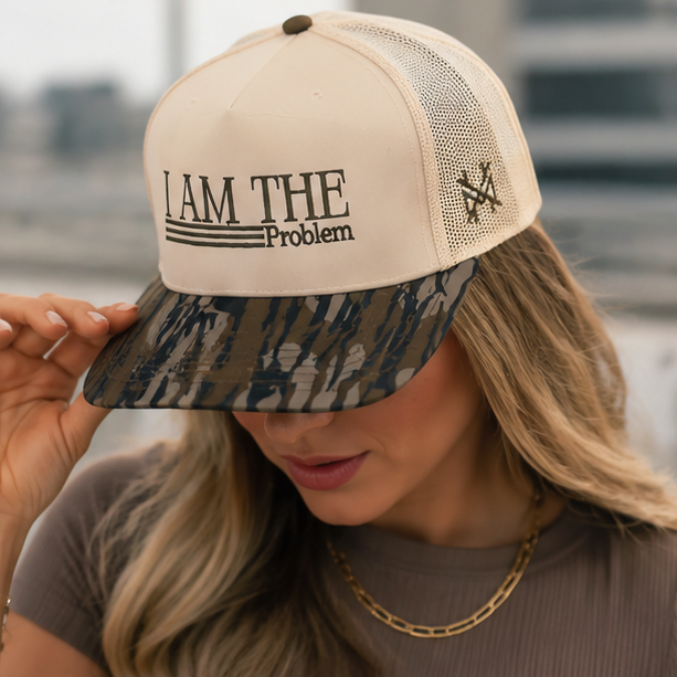 I Am The Problem Trucker Hat – Funny Mesh Snapback Cap for Men & Women
